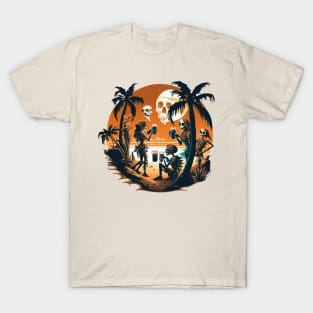 Skeleton Beach Party T-Shirt